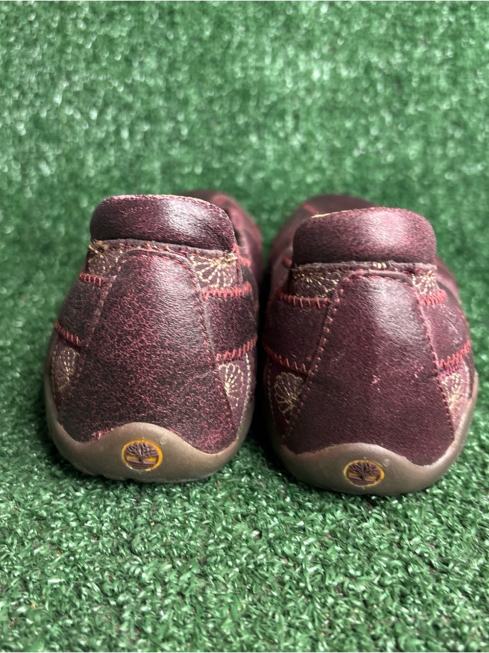NEW Timberland Womens Slip On Ballet Flats Size 8.5 Oxblood Leather Arch Support - Picture 4 of 12